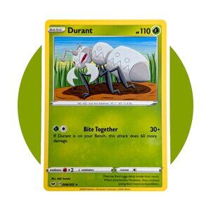 Sword & Shield Pokemon Card (II07): Durant 008/202
